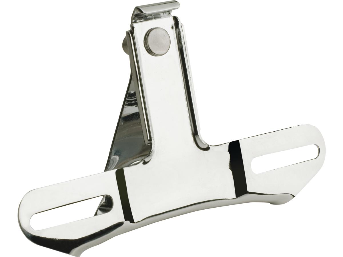 OEM-Style Top Mount License Plate Bracket 2-hole Chrome