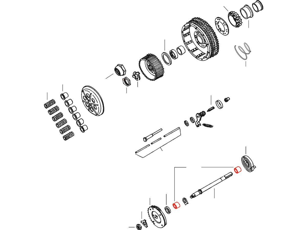 Kickershaft Bushing