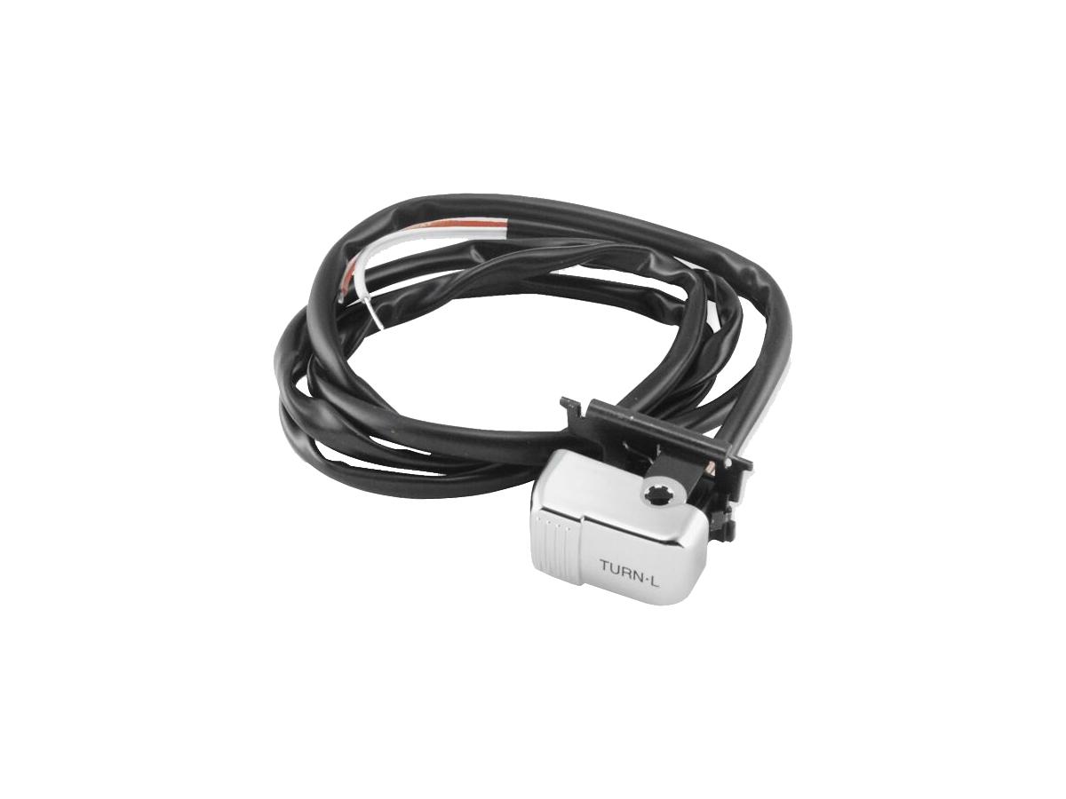 96-up Ergonomic Replacement Handlebar Turn Signal Switch Left Turnsignal Switch Chrome