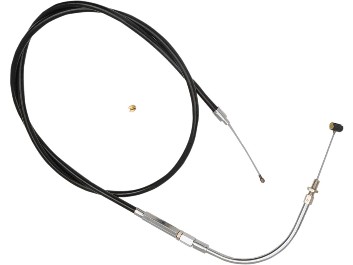 Traditional Black Throttle Cable 90 ° Black Vinyl 39,5"