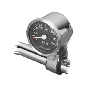 Mini Speedometer with Cables Ratio: 2:1 Chrome