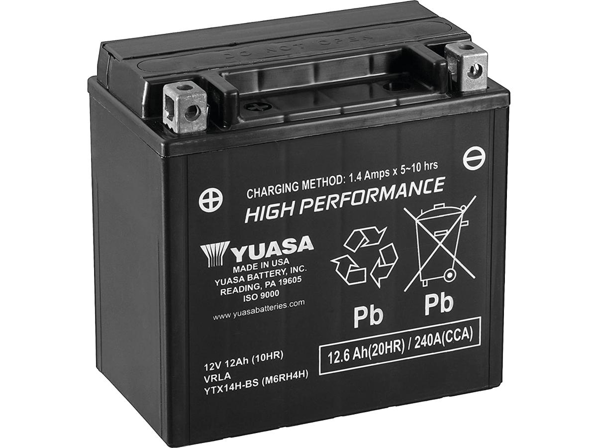 Maintenance Free High Performance YTX14H Factory Activated AGM Battery AGM, 240 A, 12.6 Ah