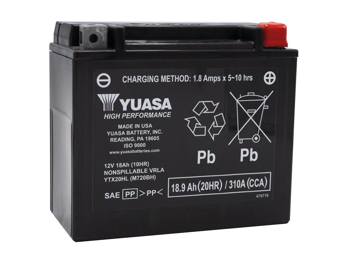 Maintenance Free High Performance YTX20HL Factory Activated AGM Battery AGM, 310 A, 18.9 Ah