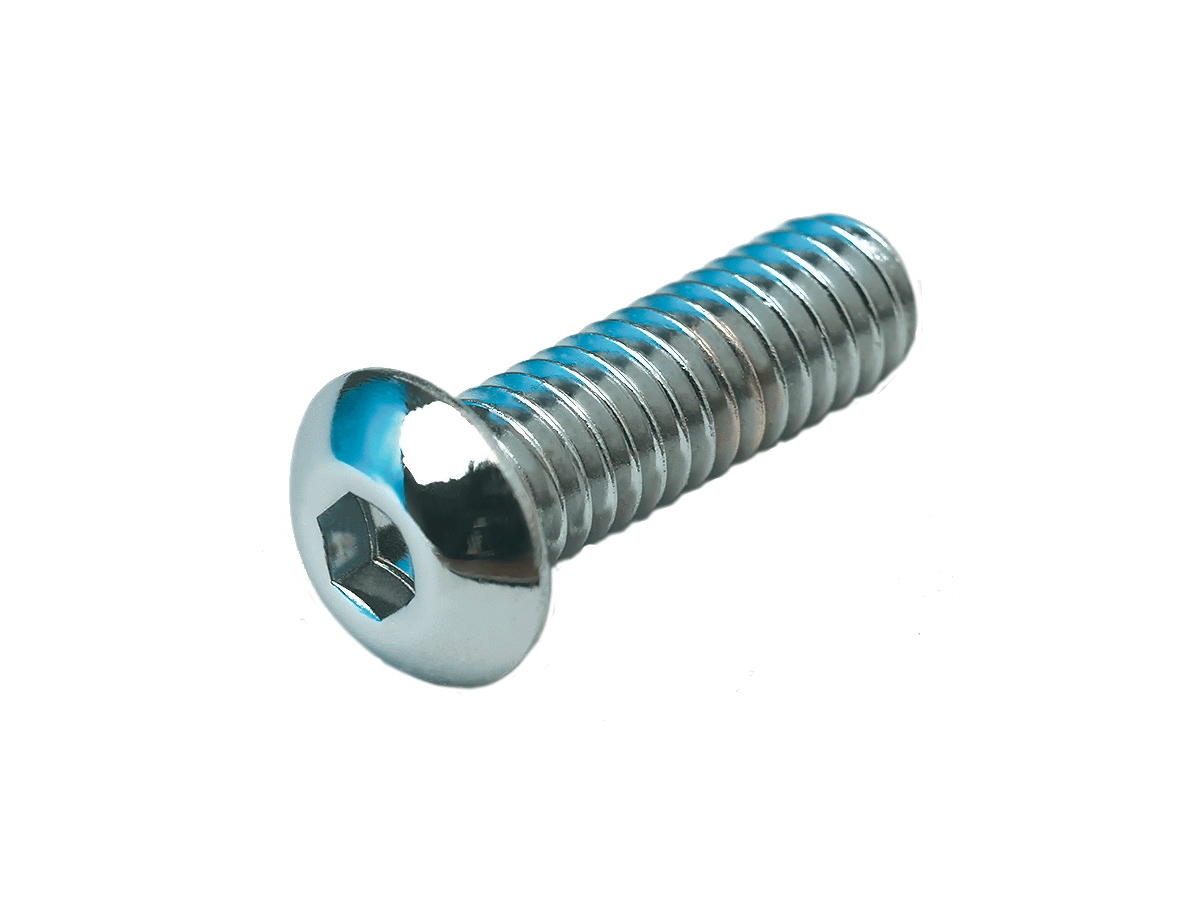 Buttonhead Allen Socket Screw Pack Chrome Grade 8 Allen head 1/4"-20 UNC 7/8"
