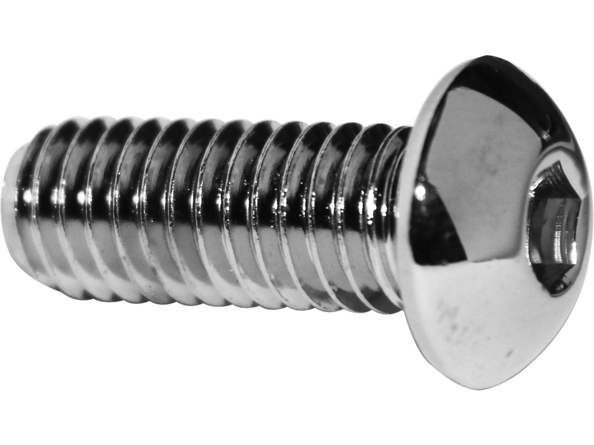 Buttonhead Allen Socket Screw Pack Chrome Grade 8 Allen head 1/4"-20 UNC 1"
