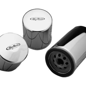 High-Performance Oil Filter with Magnet For Shovelhead, Ironhead, Early Evolution Engine (Short) Chrome