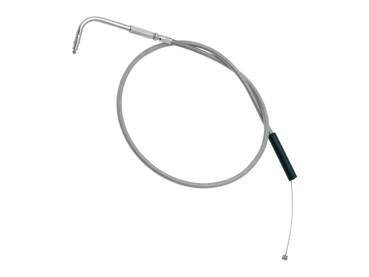 Armor Coated Throttle Cable 45 ° Stainless Steel Clear Coated 30"