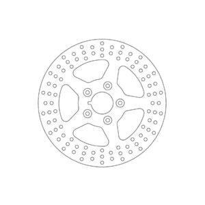 Rigid Brake Rotor 5-Hole Stainless Steel 11,5" Front