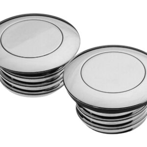 Screw In Pop-Up Gas Cap Set/Single Cap Vented and non-Vented set Chrome