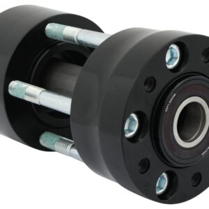 Rear Wheel Hub Black Non-ABS Dual Flange