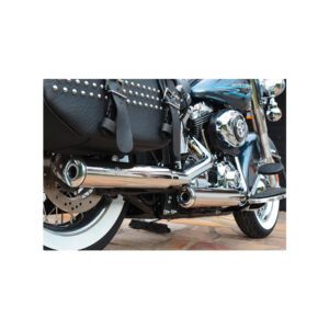 Gun Smooth Slip On Mufflers Donut End Cap Chrome Show Chrome