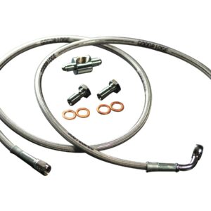 OEM Style Brake Line Kit Stainless Steel Clear Coated 43,74"