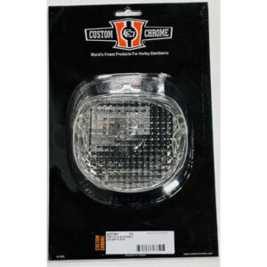 Laydown Taillight Lens clear lens with bottom tag window