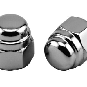 Flat Top Acorn Nut Pack Chrome 3/8"-16 UNC