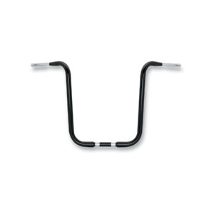 16 Gorilla Apehanger Handlebar 1" clamp diameter Non-Dimpled 3-Hole Black Powder Coated 1 1/4" Throttle By Wire Throttle Cables