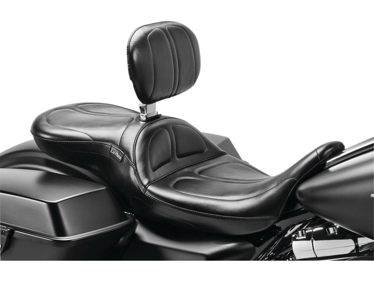 Maverick with Backrest Smooth Seat Black Vinyl