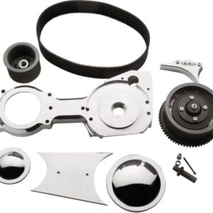 3" Open Belt Drive Aluminium Polished