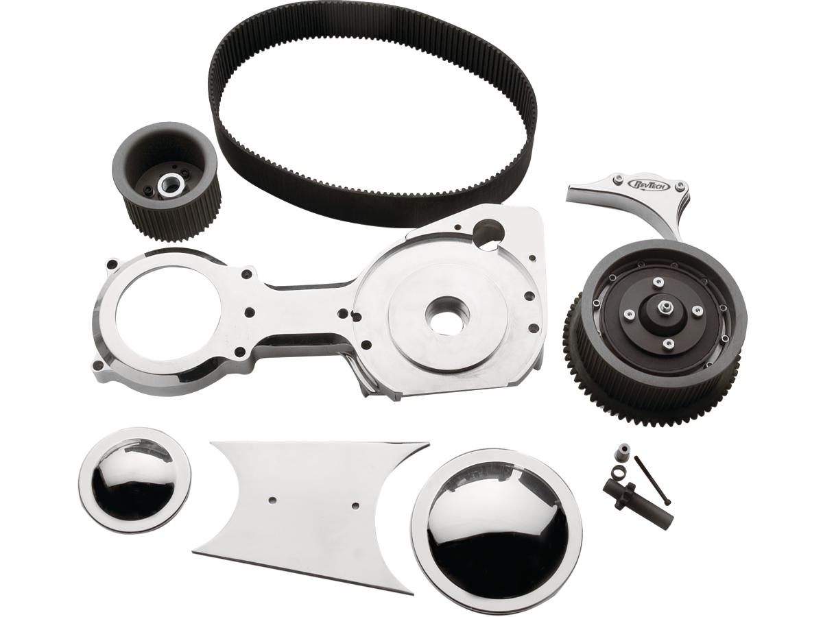 3" Open Belt Drive Aluminium Polished