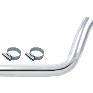 Paughco Exhaust Heat Shields Rear, Shotgun, Paughco Exhaust 724D40 Chrome