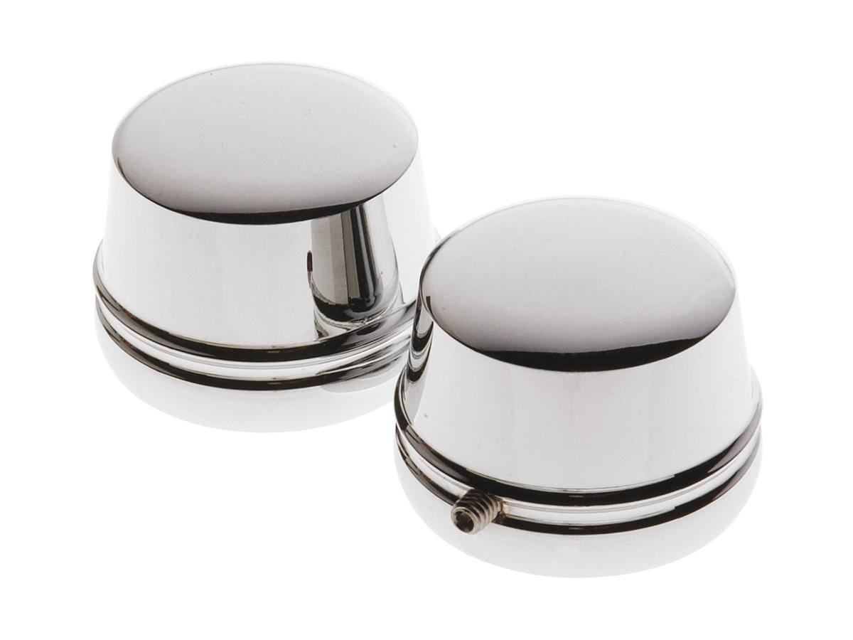 Tapered Axle Cover Round 30,4mm / 23mm Chrome