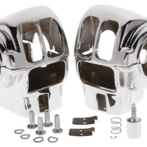 96-up Style Switch Housing Kit For models with radio, without cruise control Chrome