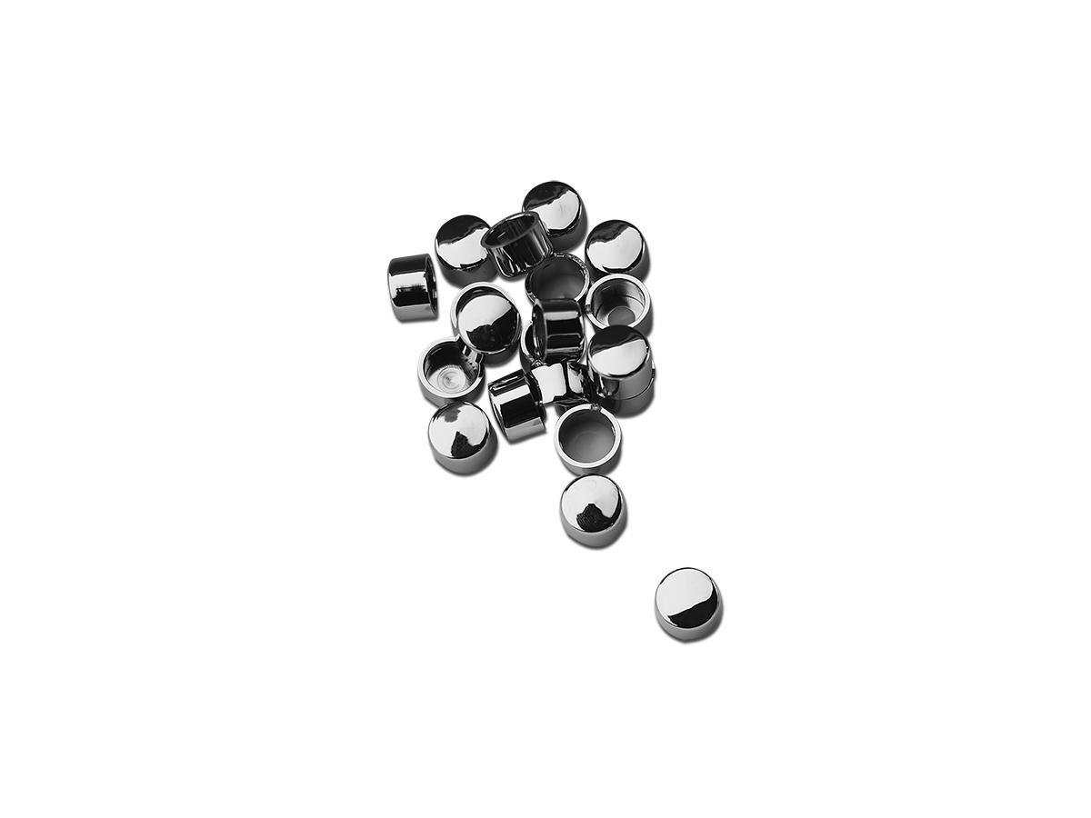 Skull Bolt Cover Set 5/16" Chrome