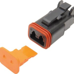 Deutsch OEM DT Series Connector Housings 2 Wire Male Black