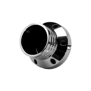 Straight Endcap E3 BLK. Curved Billet End Caps Black 70 mm