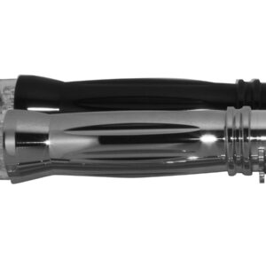 Light & Grooved Grip LED Turn Signal Set with Rear Turn Signals ,Taillight and License Plate Black 1" Throttle Cables