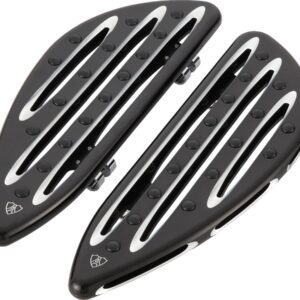 Deep Cut Driver Floorboards Black Cut Anodized
