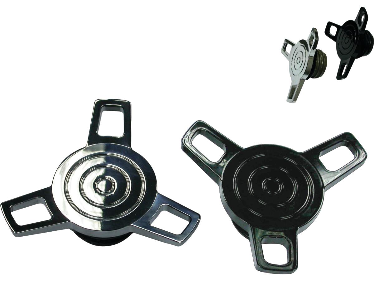 Spinner Gas Cap Left side cap only (Non-Vented) Black