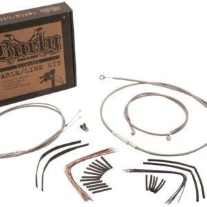 14" Gorilla Bar Cable Kit Stainless Steel Clear Coated Non-ABS