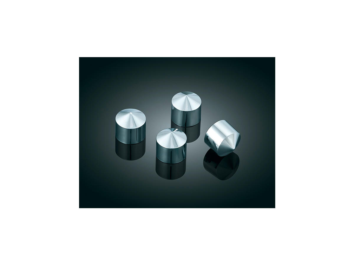 Peaked Rocker Box Bolt Cover Chrome