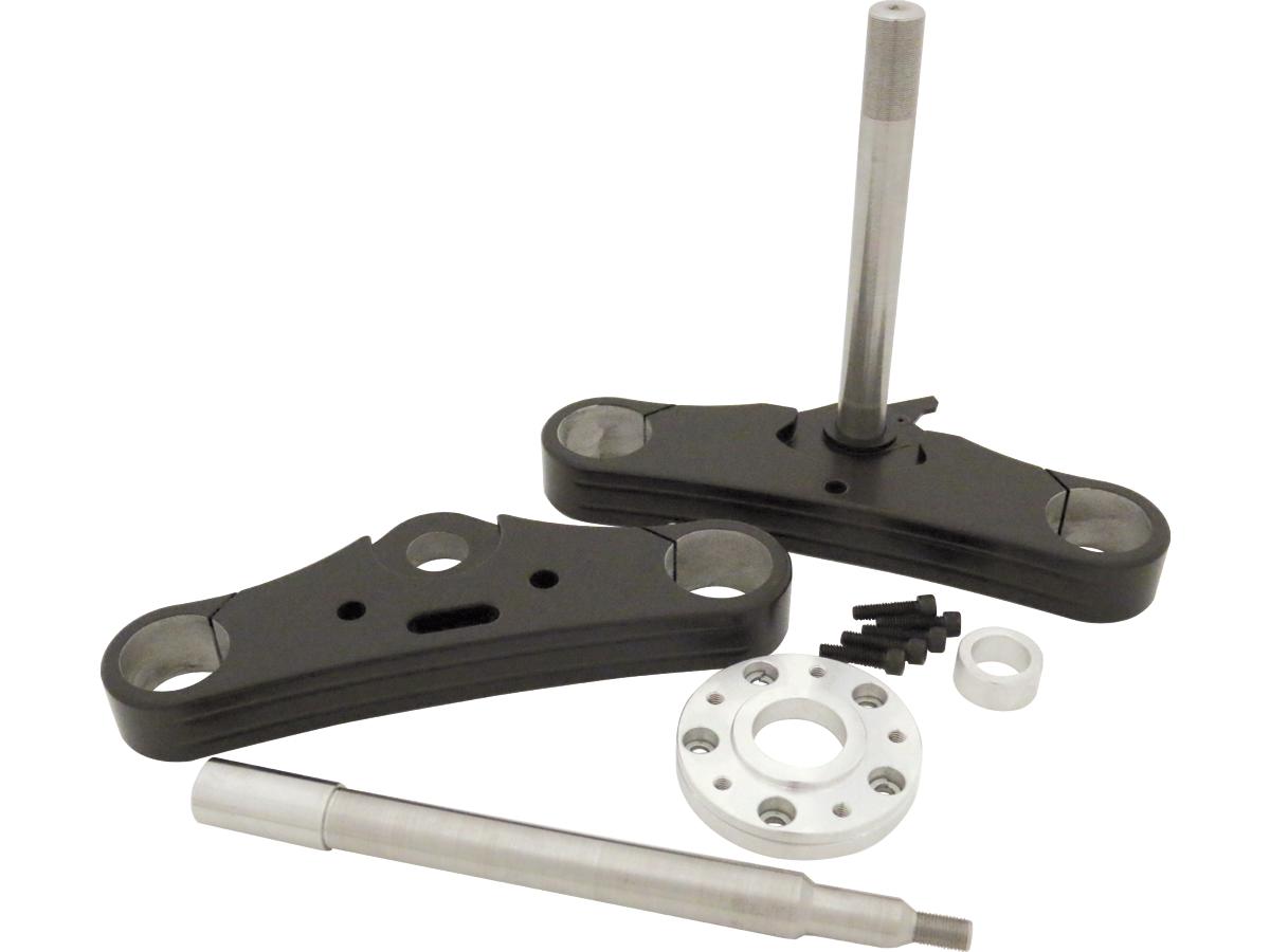 Triple Tree, 39 mm, 0°, Black Triple Tree Kit