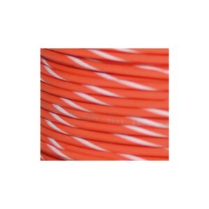 OEM Colored 1mm Wire Spools Orange, White Stripe