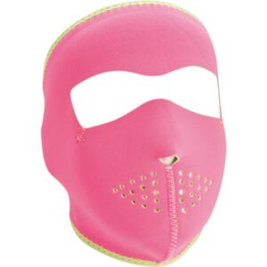 Pink Reverses to Lime Neoprene Full Face Mask
