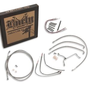14" Gorilla Bar Cable Kit Stainless Steel Clear Coated ABS