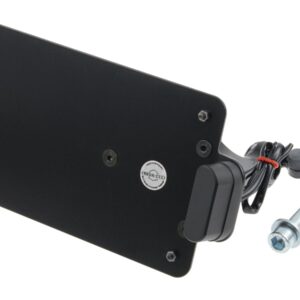 Sidemount License Plate Bracket Kit France 210 x 130 mm Black Powder Coated