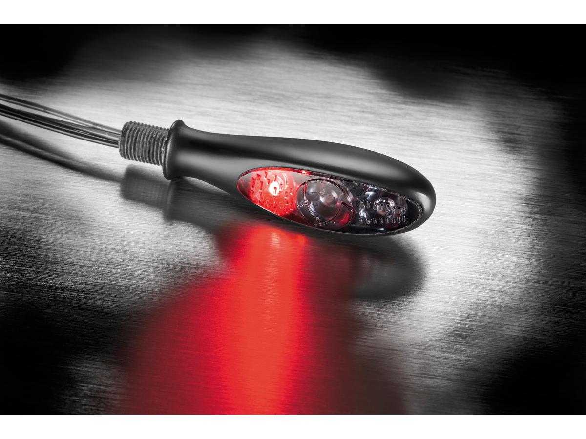micro S DF Dark LED Turn Signal/Brake Light/Taillight Black Smoke LED