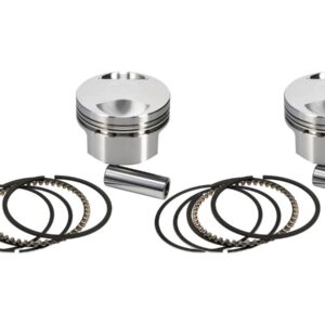 Forged Piston Kit for Sportster Engines Stroke 3,813" Bore 3,528" (89,6112 mm ), Positive Dome +6cc 10.5:1 +.030 mm 1200 ccm (74 cui)