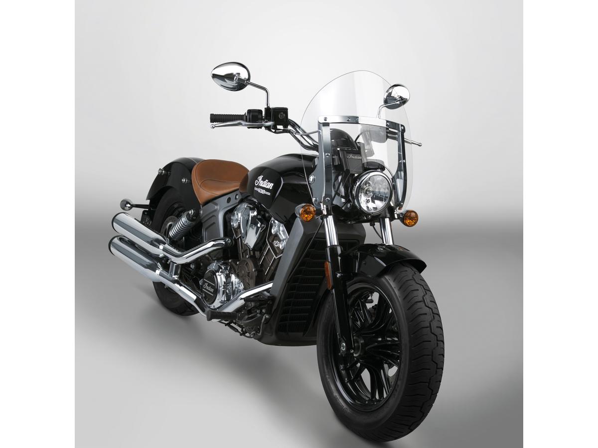 SwitchBlade Shorty Quick Release Windshield Height: 19", Width: 18,75" Clear