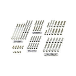 Complete Engine Screw Kit Screws for Softail Primary-, Cam-, Derby-, Timer-, Tranny Side Cover, Rockerboxes, Lifterbase Stainless Steel