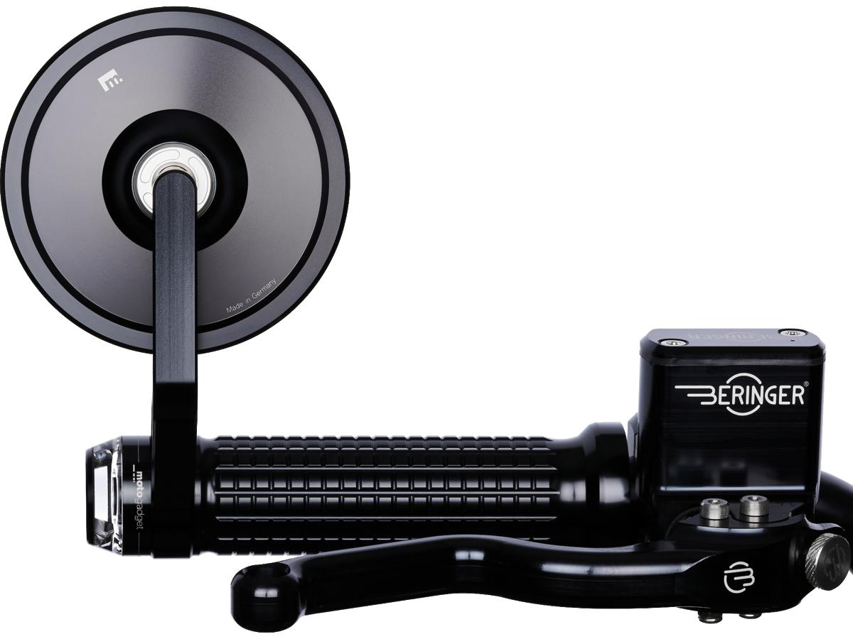 mo.view cafe Bar End Mirror Black, Anodized