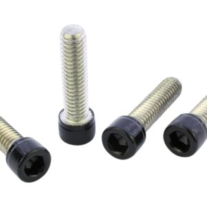 Front Fender Screw Kits Gloss Black Powder Coated