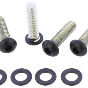 Handlebar Controls Clamping Screw Kit Gloss Black Powder Coated
