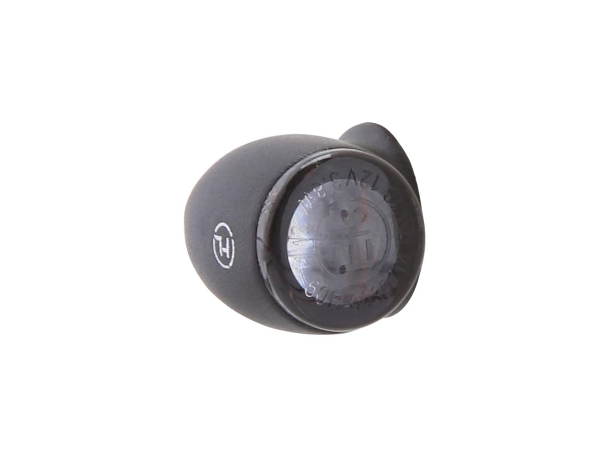 Proton Two LED Turn Signal LED, Tinted Lens, Black Metal Housing Black Tinted LED