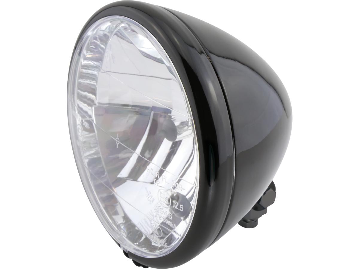 El Paso 6 1/2" Headlight Black Powder Coated H4