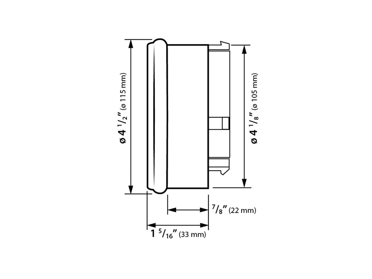 HD-05 Speedometer/Tachometer Chrome