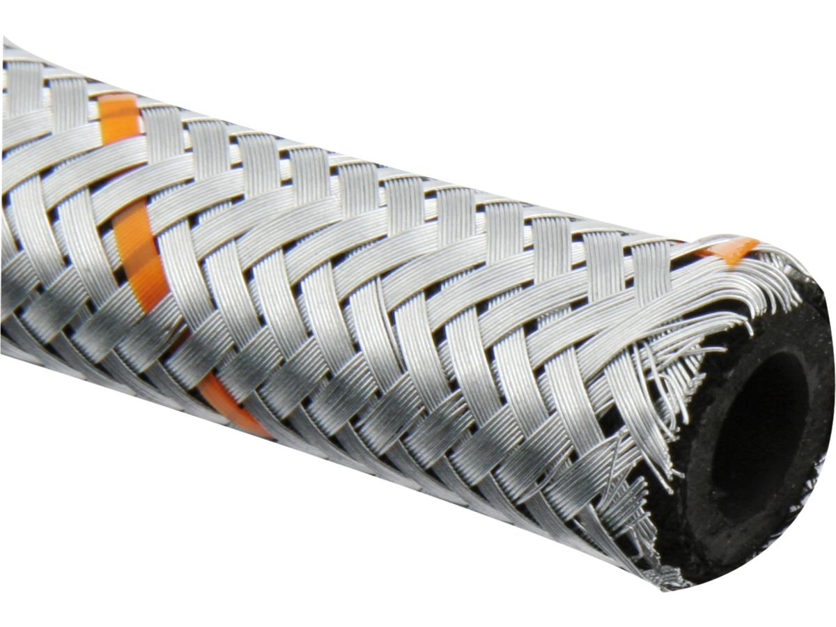 Fuel Hose 3/8", Braided Steel, 20 meter, 4 bar Fuel Hose