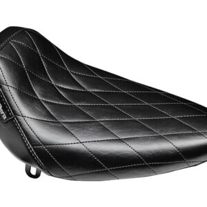 Bare Bones Solo Seat Diamond Stitch Black Vinyl